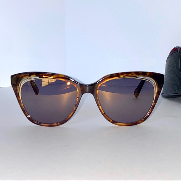 Oscar de la renta 53mm cat eye sunglasses brown